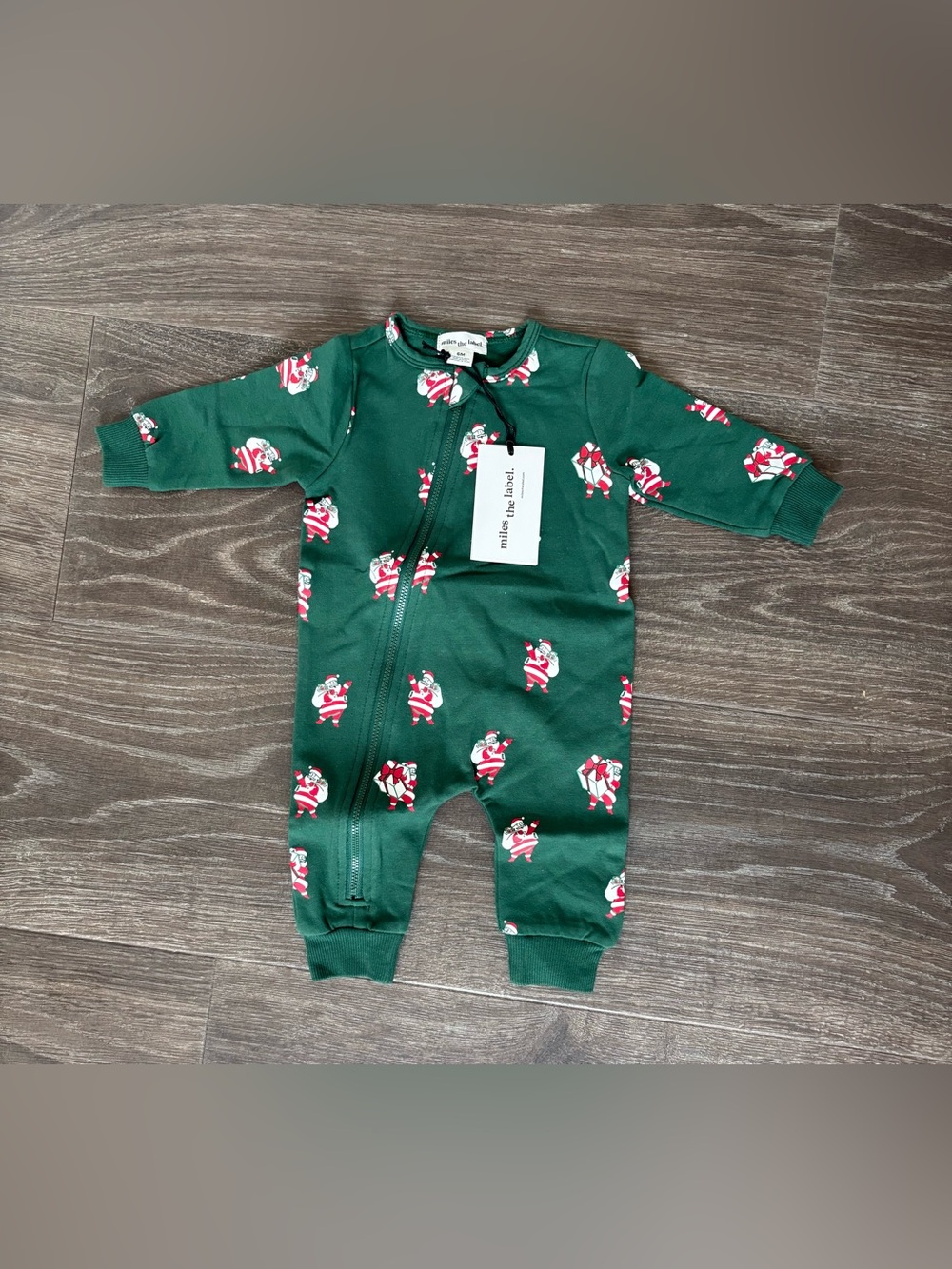 Miles the Label Santa Christmas Sleeper - Size 6 Months NEW!